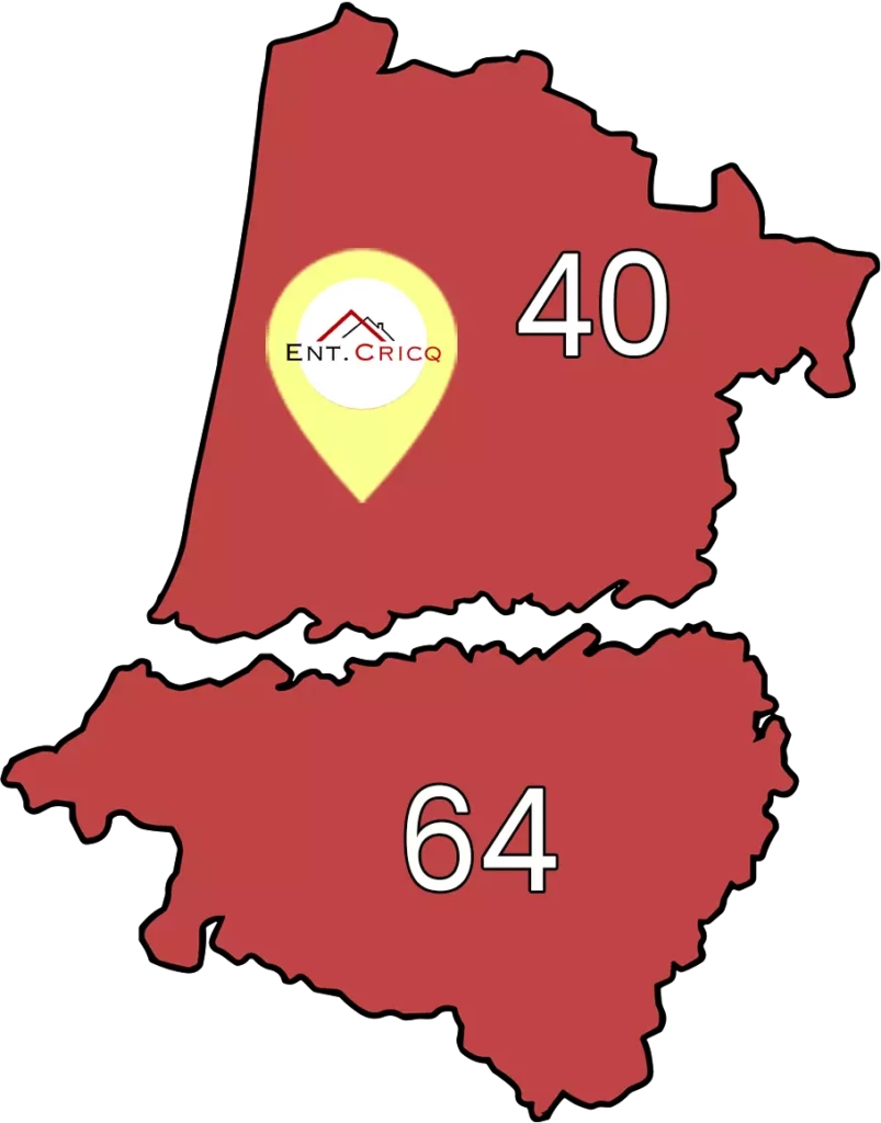 zone d'intervention Couvreur Cricq
