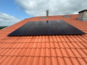 Toiture neuve avec panneau solaire
