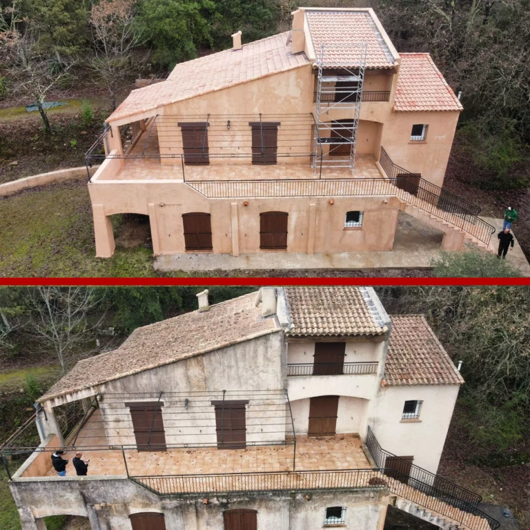Rénovation complète de toiture et ravalement de façade